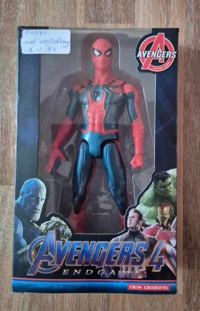 Spiderman pop met verlichting 20 cm NIEUW, Ophalen of Verzenden, Nieuw
