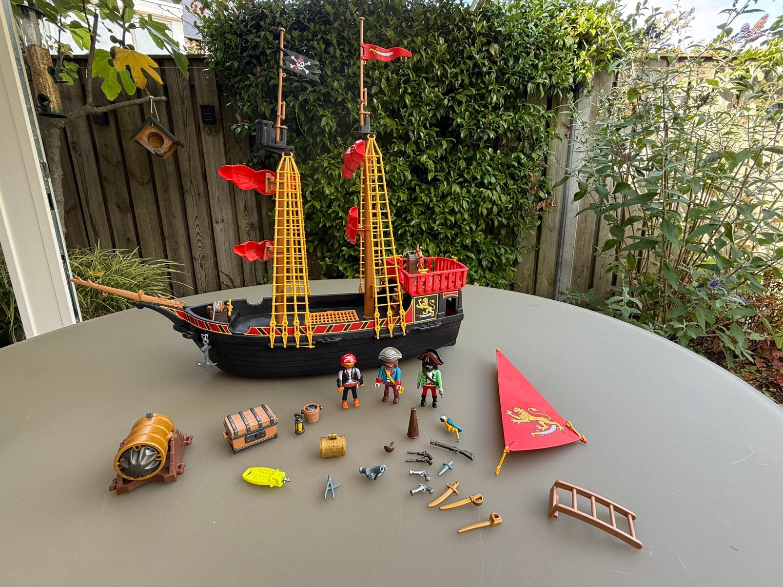 PLAYMOBIL set 5736 PIRATENSCHIP, Ophalen, Gebruikt, Boot/Schip