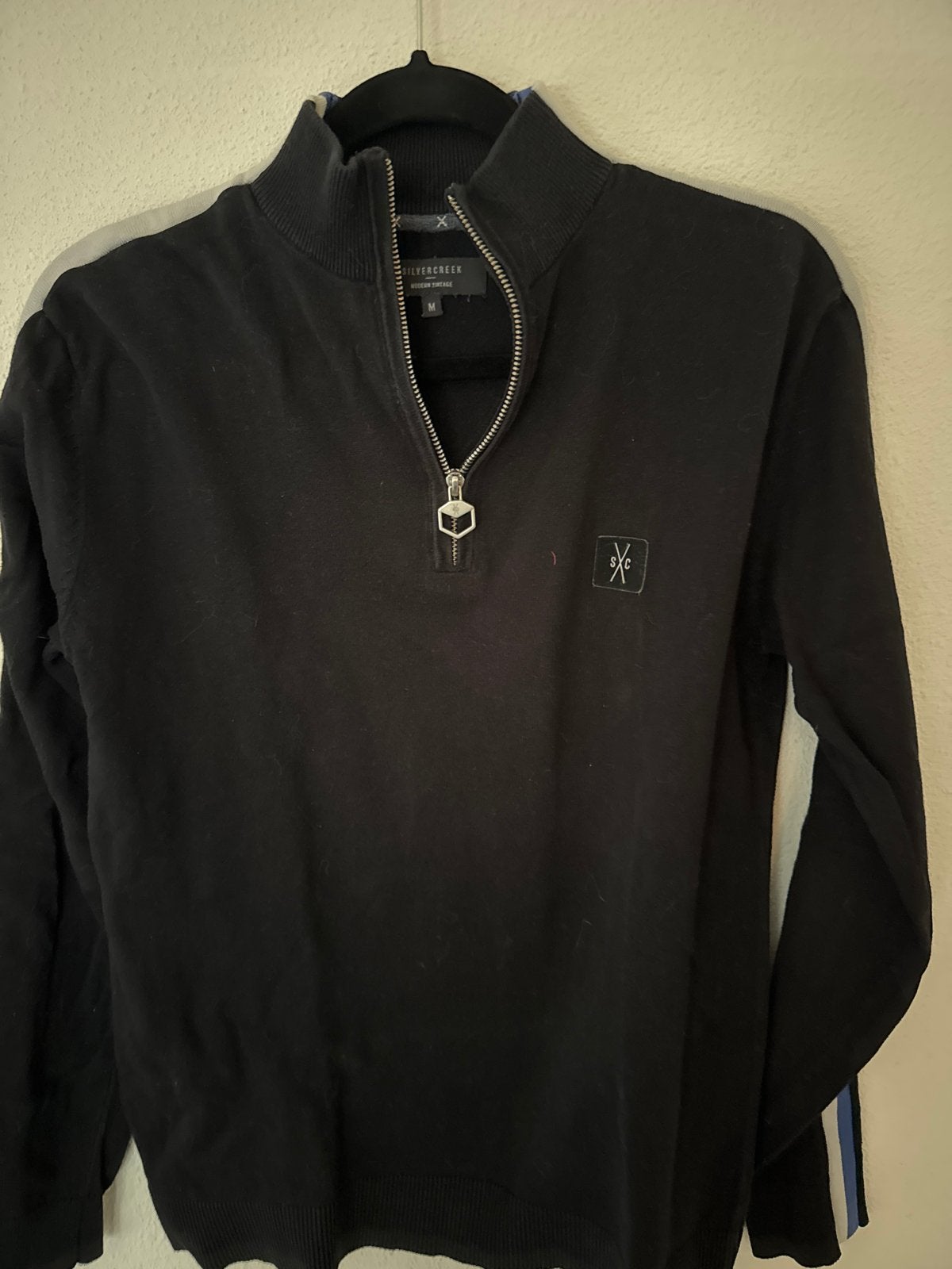 Silvercreek Modern Vintage trui met rits, maat M, Ophalen of Verzenden, Zo goed als nieuw, Maat 48/50 (M), Zwart