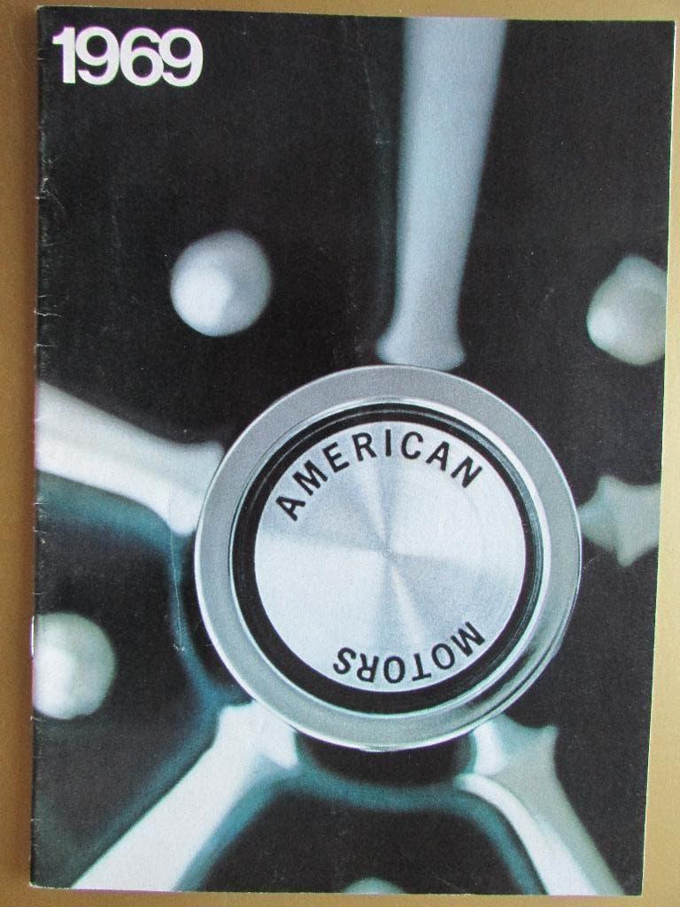 1969 American Motors brochure, Engels, Ophalen of Verzenden, Zo goed als nieuw, Overige merken