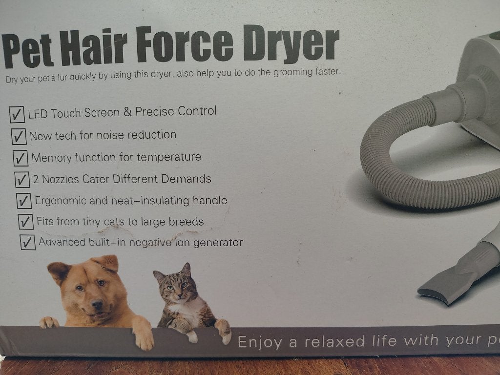 Pet Hair Force Dryer, huisdierdroger, Overige merken, Ophalen of Verzenden, Zo goed als nieuw, Waterblazer/föhn
