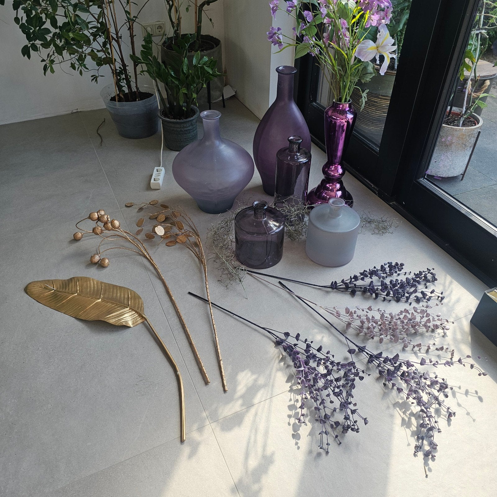woonaccessoires, vazen en bloemen, Huis en Inrichting, Ophalen of Verzenden, Roze, Glas