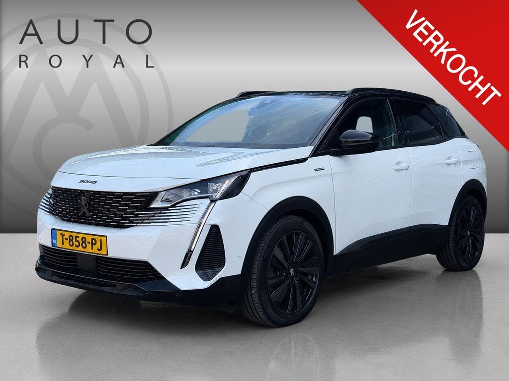 Peugeot 3008 1.6 HYbrid4 300 Première Pack SOH 100% | BLACK, Auto's, Peugeot, Bedrijf, 4x4, ABS, Achteruitrijcamera, Adaptive Cruise Control