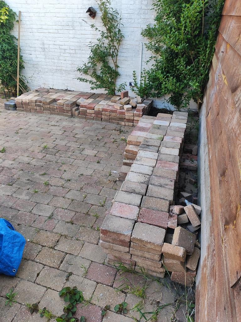 Klinkers gratis, Tuin en Terras, Tegels en Klinkers, Ophalen, Beton, 10 m² of meer, Klinkers