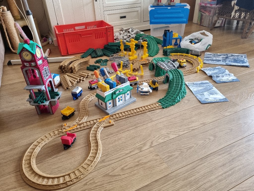 Grote Vintage GeoTrax Railroad Trein Set van Fisher Price, Verzenden
