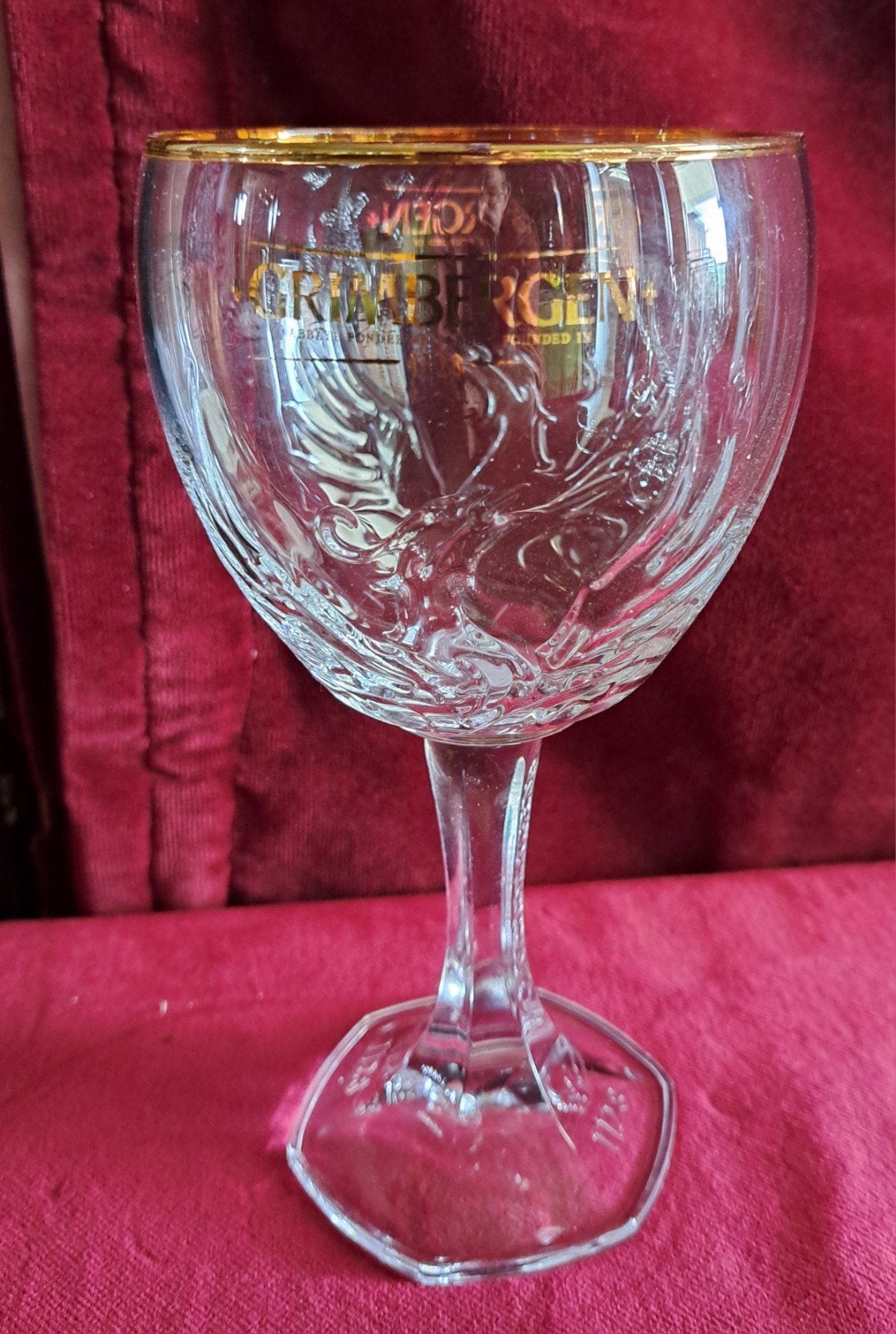 Glas glazen kristallen grimbergen bierglazen, Verzenden
