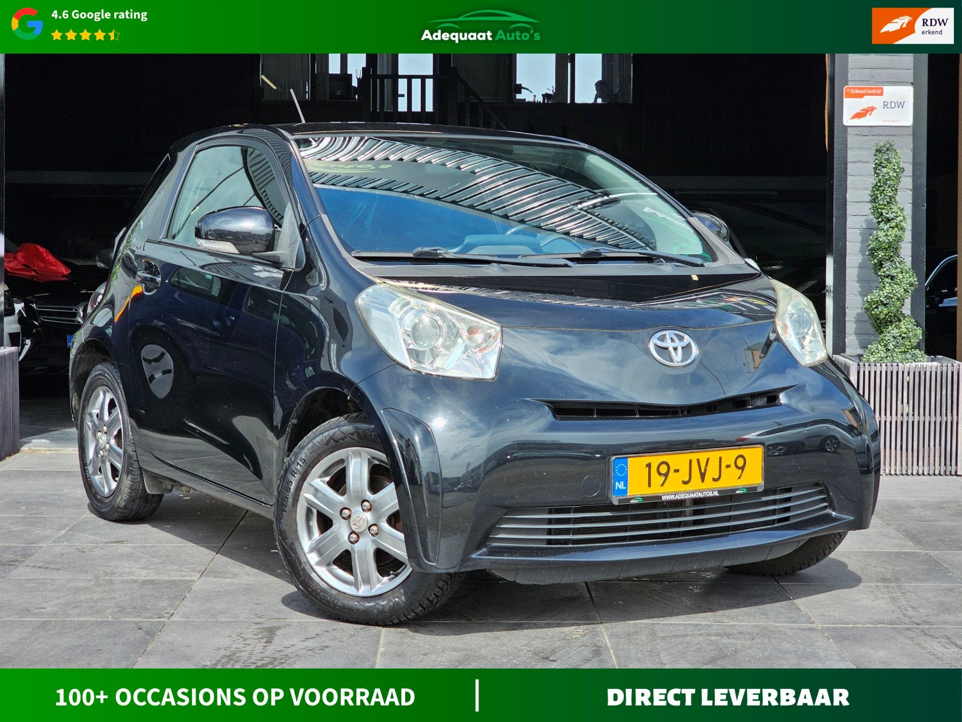 Toyota IQ 1.0 VVTi Comfort|1e eig|NAP|Airco|El.Ramen|AUX|APK, Stof, Gebruikt, Huisgarantie, Met garantie (alle)