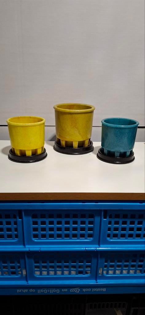 3 x Graniver bloempot A.D Copier, Ophalen of Verzenden