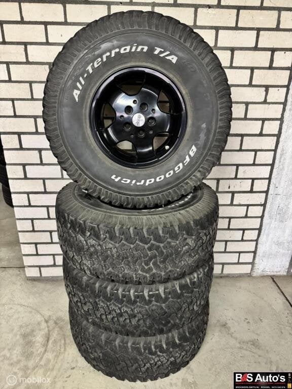 Originele Jeep Wrangler TJ Canyon 15x8J velgen 5 stuks, Auto-onderdelen, Ophalen, Gebruikt, Banden en Velgen