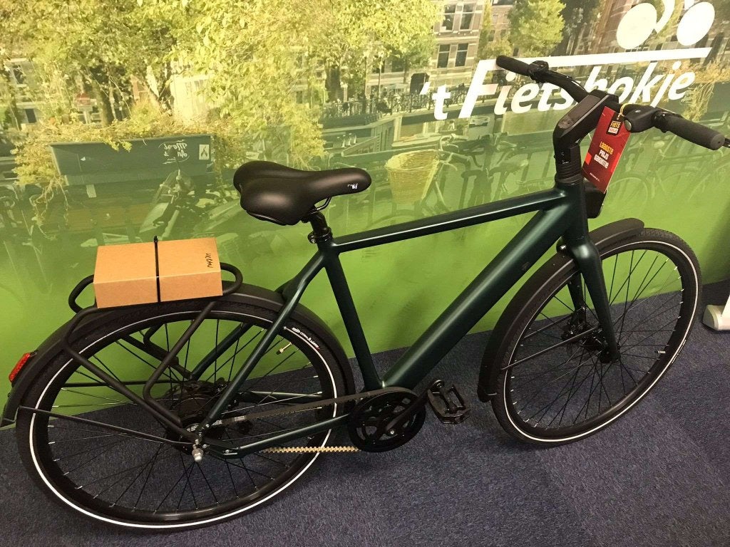 Fietshokje Raaks: Raaks Urban Groene Elektrische fiets, Fietsen en Brommers, Elektrische fietsen, Niet ingevuld, Nieuw, 47 tot 51 cm