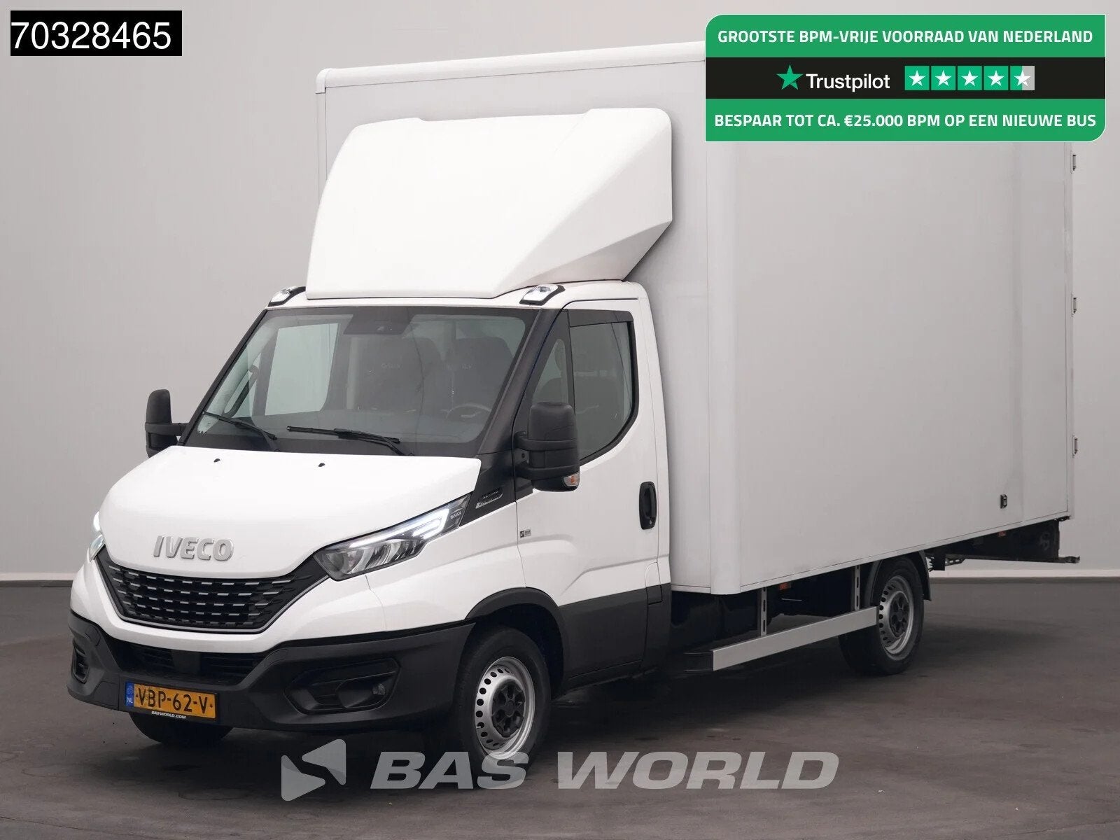 Iveco Daily 35S14 Automaat Bakwagen Airco Cruise Euro6 Meube, Automaat, Stof, Gebruikt, Euro 6