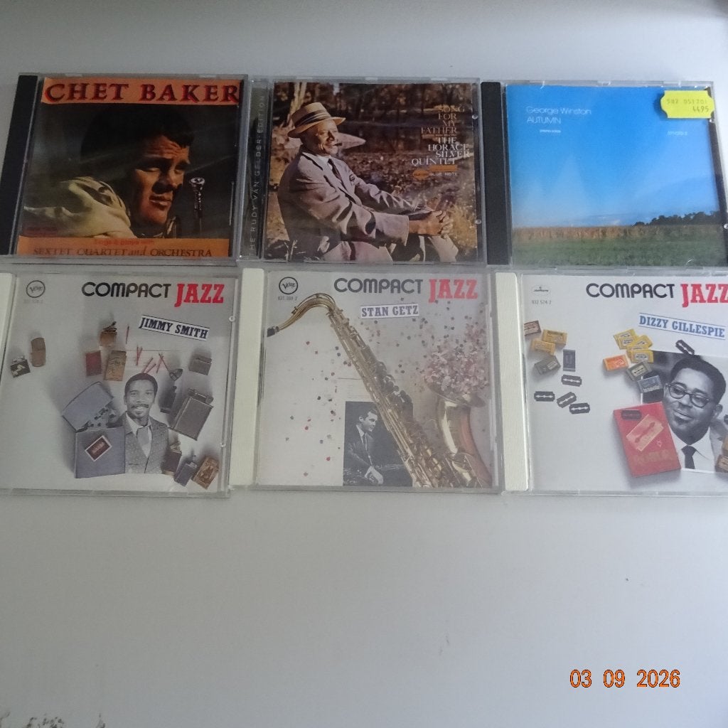 partijtje jazzcd's - Chet Baker, Stan Getz, Rita Reys ea, Verzenden, Gebruikt, Jazz