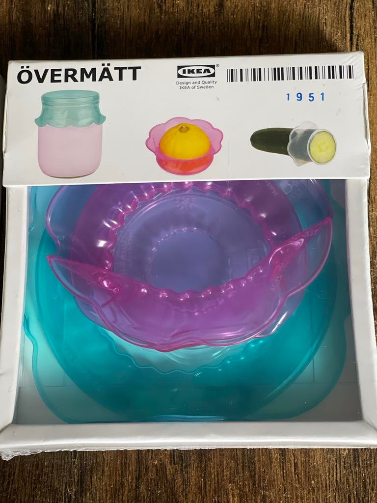 IKEA ÖVERMÄTT voedselhoezen set - 2 stuks, Overige typen, IKEA, Kunststof, Ophalen of Verzenden