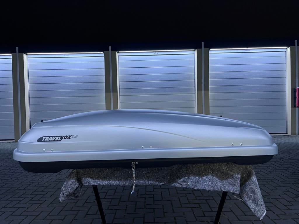 Dakkoffer/Skibox : Hapro Travelbox 5.0 500 Liter! NETJES !!, Auto diversen, Dakkoffers, Ophalen of Verzenden, Zo goed als nieuw