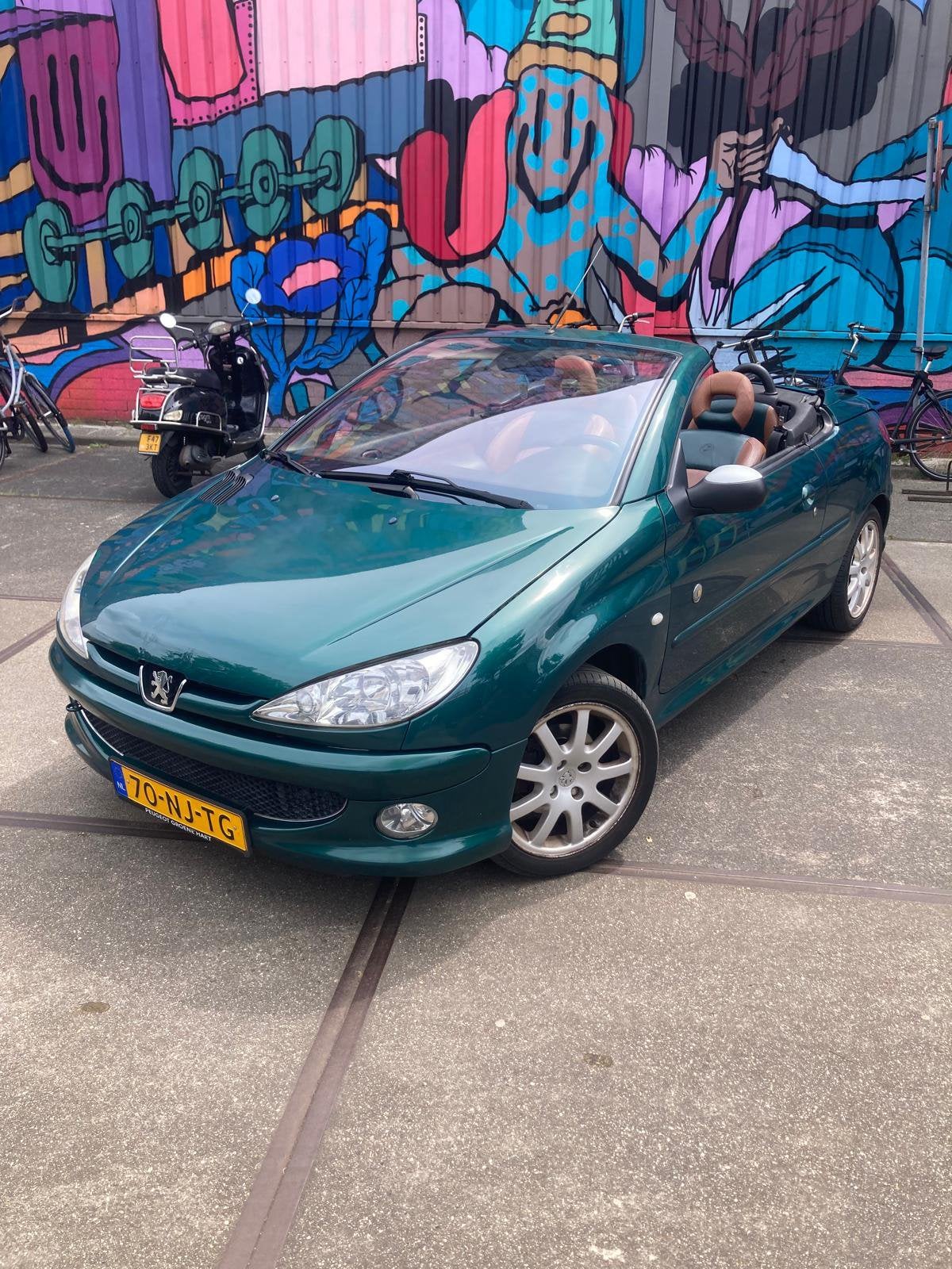 Peugeot 206 1.6 16V CC Roland Garros AUT 2003 #Apk, Auto's, Peugeot, 4 cilinders, Cabriolet, 4 stoelen, Overige kleuren