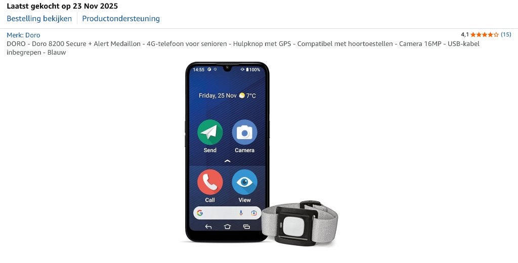 Seniorentelefoon Doro 8200 incl hoesje, Ophalen of Verzenden, Zo goed als nieuw, Overige typen