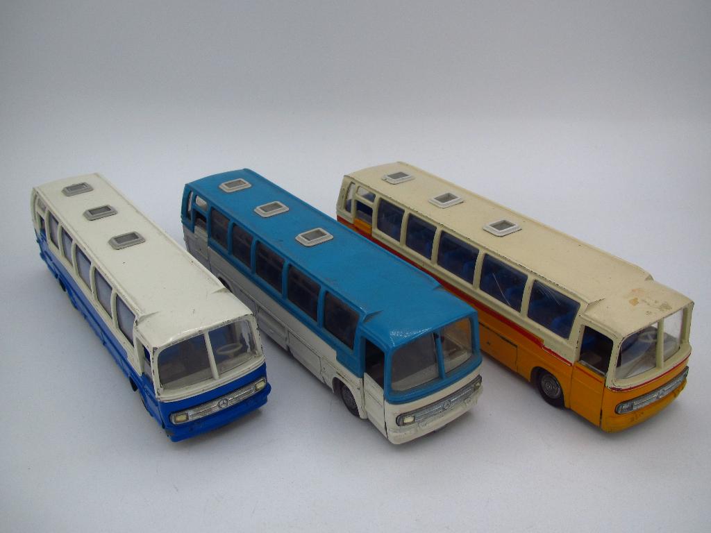 Tekno Holland - 3x Mercedes O302 Bussen 1:50, Ophalen of Verzenden, Gebruikt, Bus of Vrachtwagen, Tekno