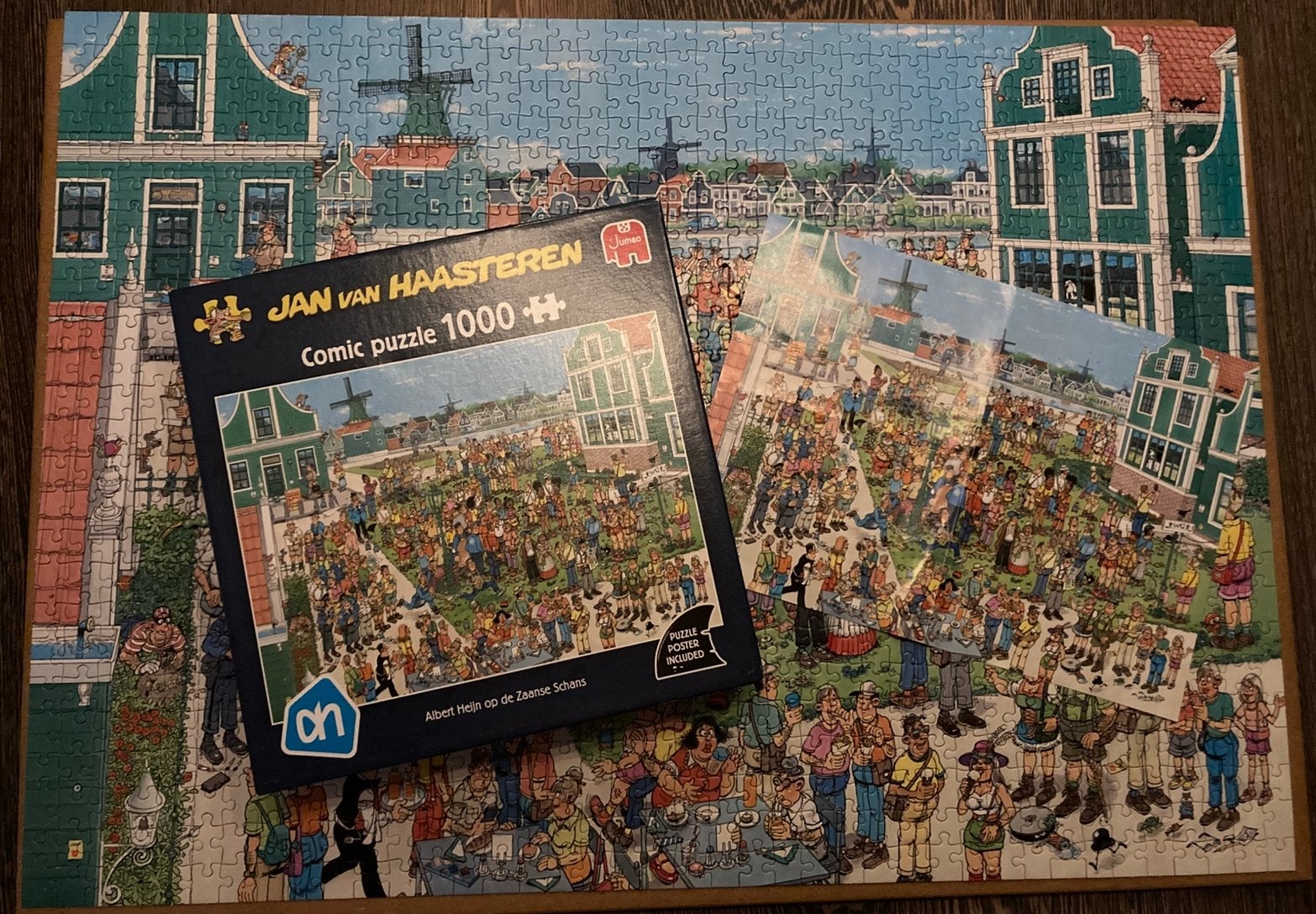 Jan van Haasten. 1000, Albert Heijn op de zaanse schans, Ophalen of Verzenden, 500 t/m 1500 stukjes, Gebruikt