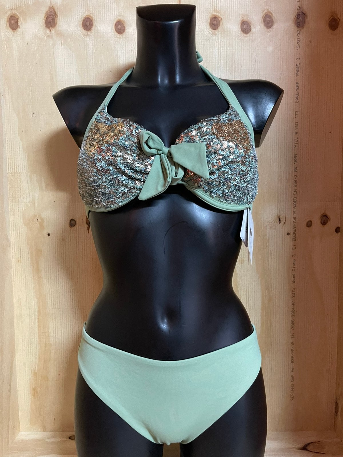 Twinset bikini 85d /42 en 85c /44 model olivine, Verzenden, Nieuw, Groen, Bikini