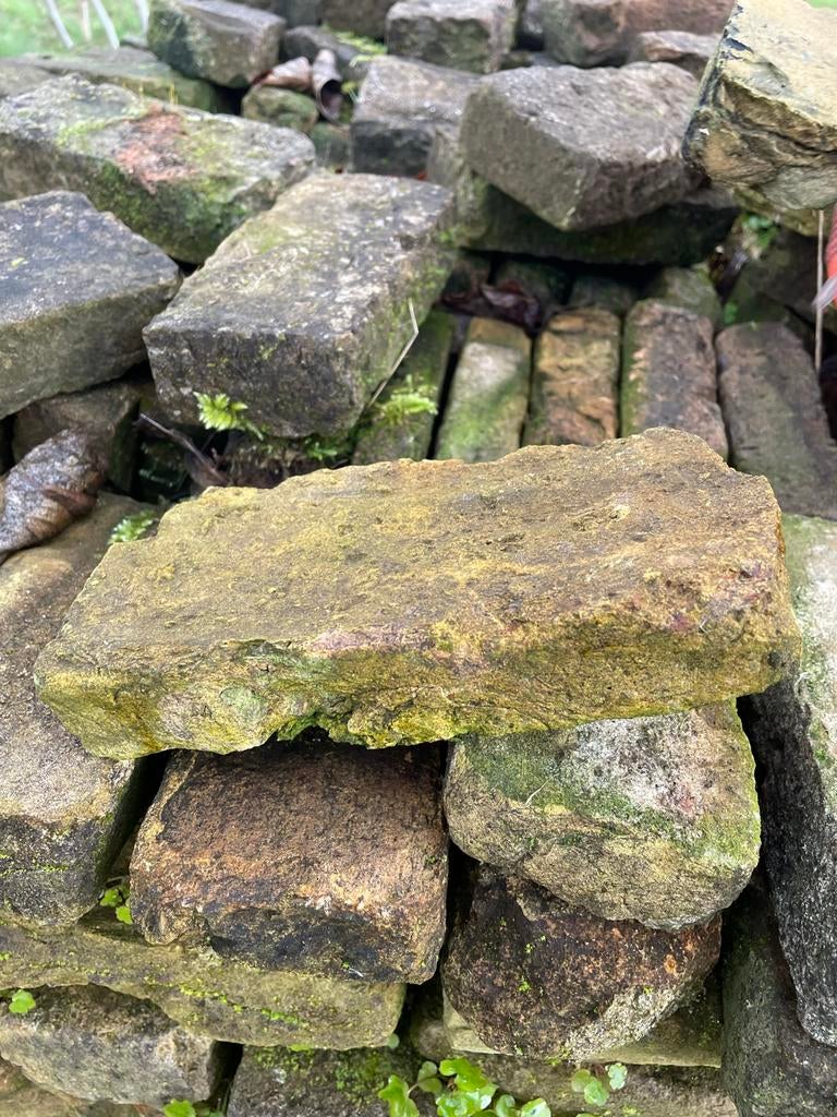 Friese Geeltjes: Antieke Handgevormde Metselstenen, Ophalen, Gebruikt, Bakstenen