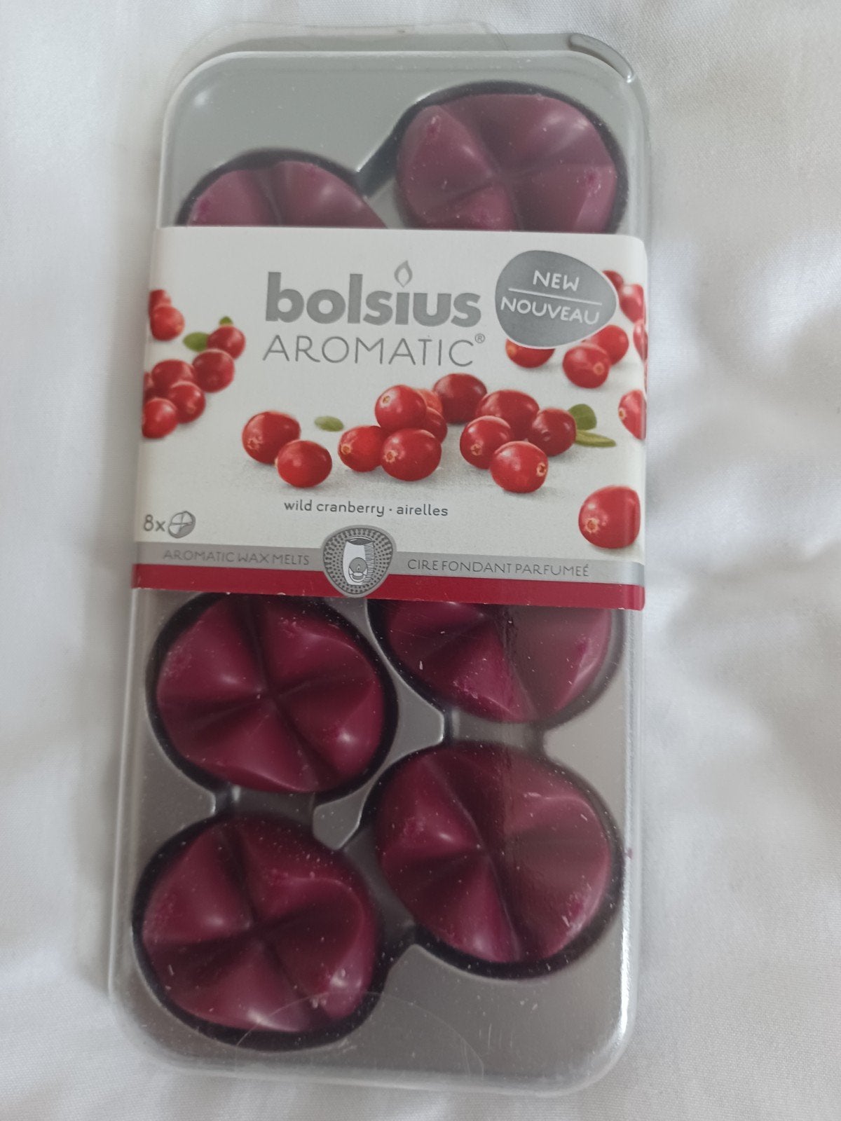 Cranberry geurwax smeltbaar Bolsius,  Nieuw, Overige materialen, Nieuw, Ophalen of Verzenden, Kaars