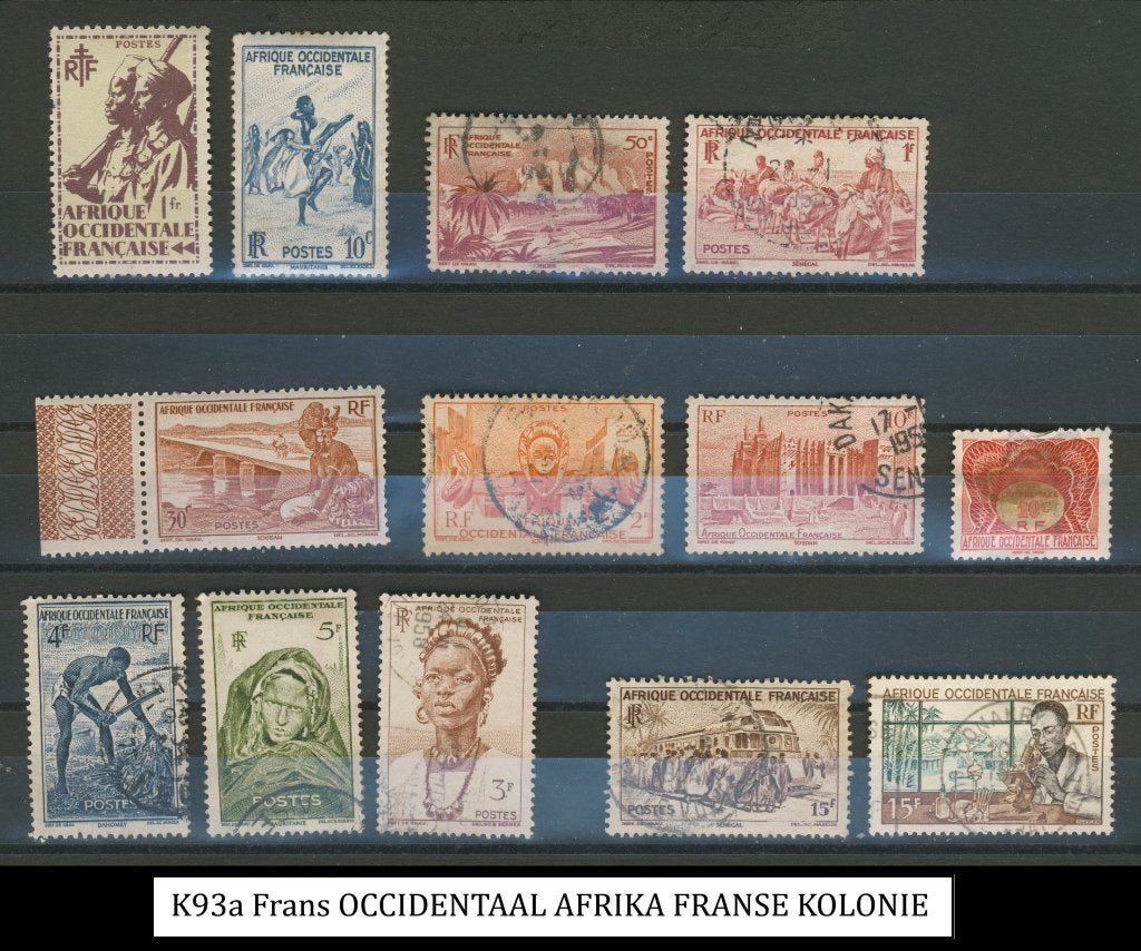 Frans-WestAfrika Afrique Occidentale Française Kolonie k-93a, Ophalen of Verzenden