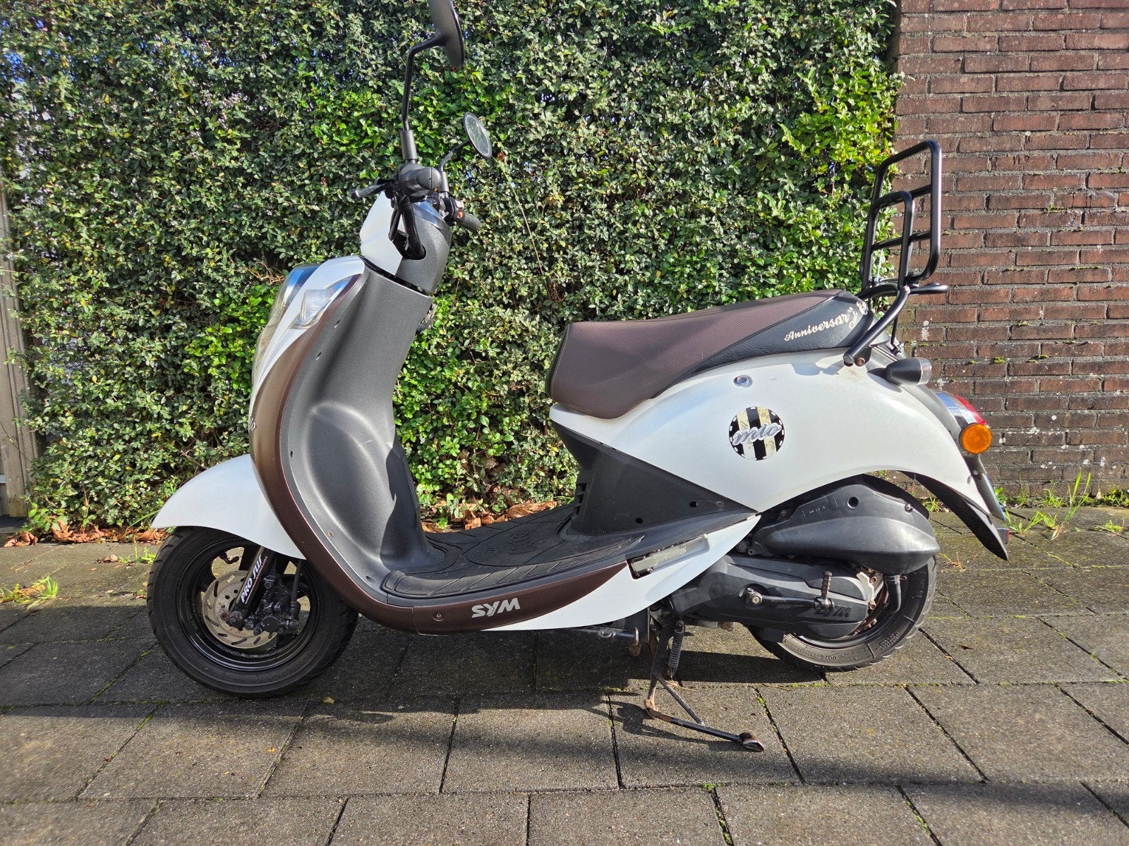 SYM Mio blauwe plaat, Gebruikt, Maximaal 45 km/u, Benzine, 50 cc