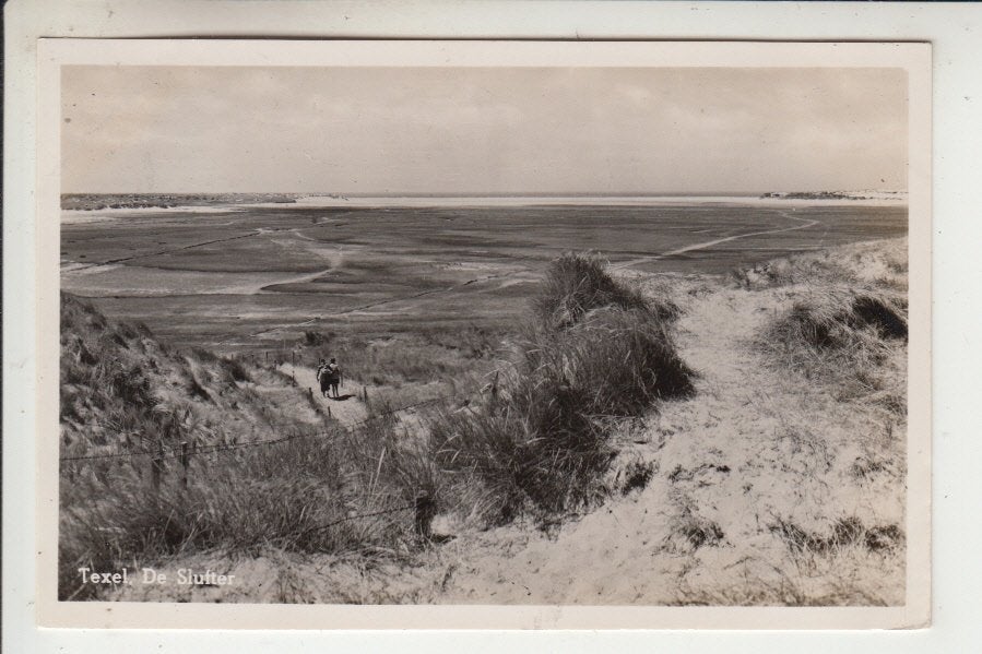 Texel, De Slufter, Ophalen of Verzenden, 1940 tot 1960, Gelopen, Waddeneilanden