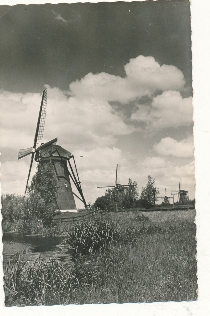 9910 Hollandse molen Kinderdijk, Verzenden, 1940 tot 1960, Zuid-Holland