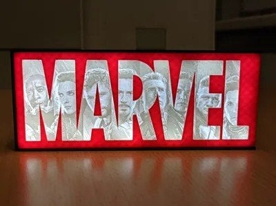 Marvel lichtbak met heldere LED verlichting, Ophalen of Verzenden, Nieuw, Kunststof, Rood