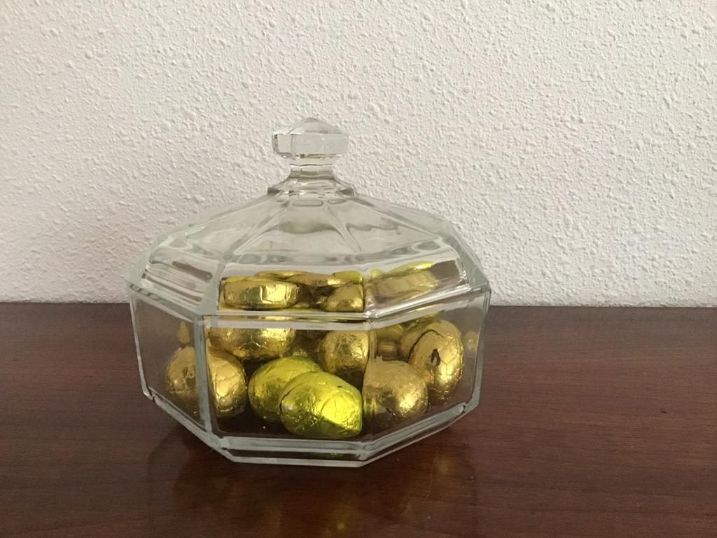 Luminarc octime bonbonnière achthoekig bonbon schaaltje, Verzamelen, Ophalen of Verzenden