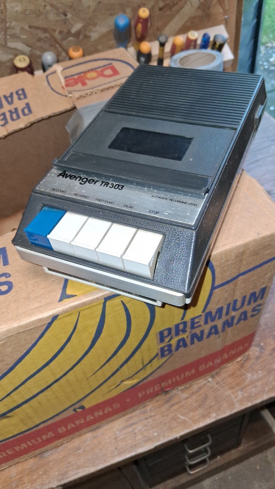 Portable Cassetterecorder vintage., Audio, Tv en Foto, Cassettedecks, Ophalen, Overige merken
