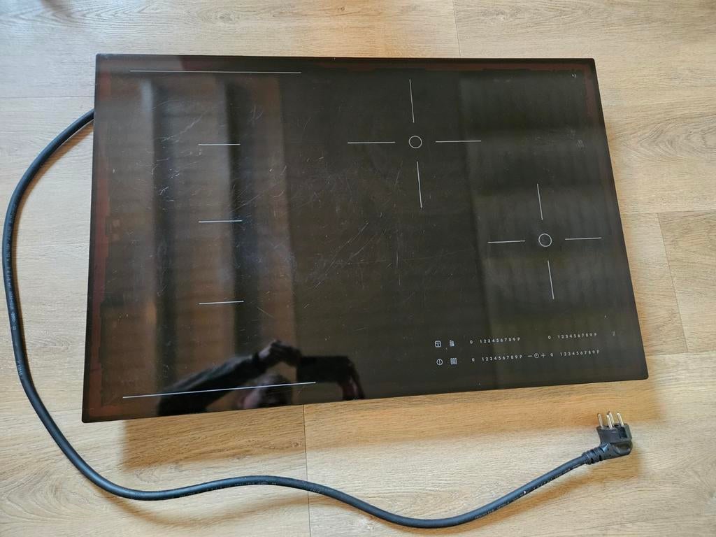Inductiekookplaat Hogklassig 78 cm, Ophalen, Gebruikt, 4 kookzones, Inbouw