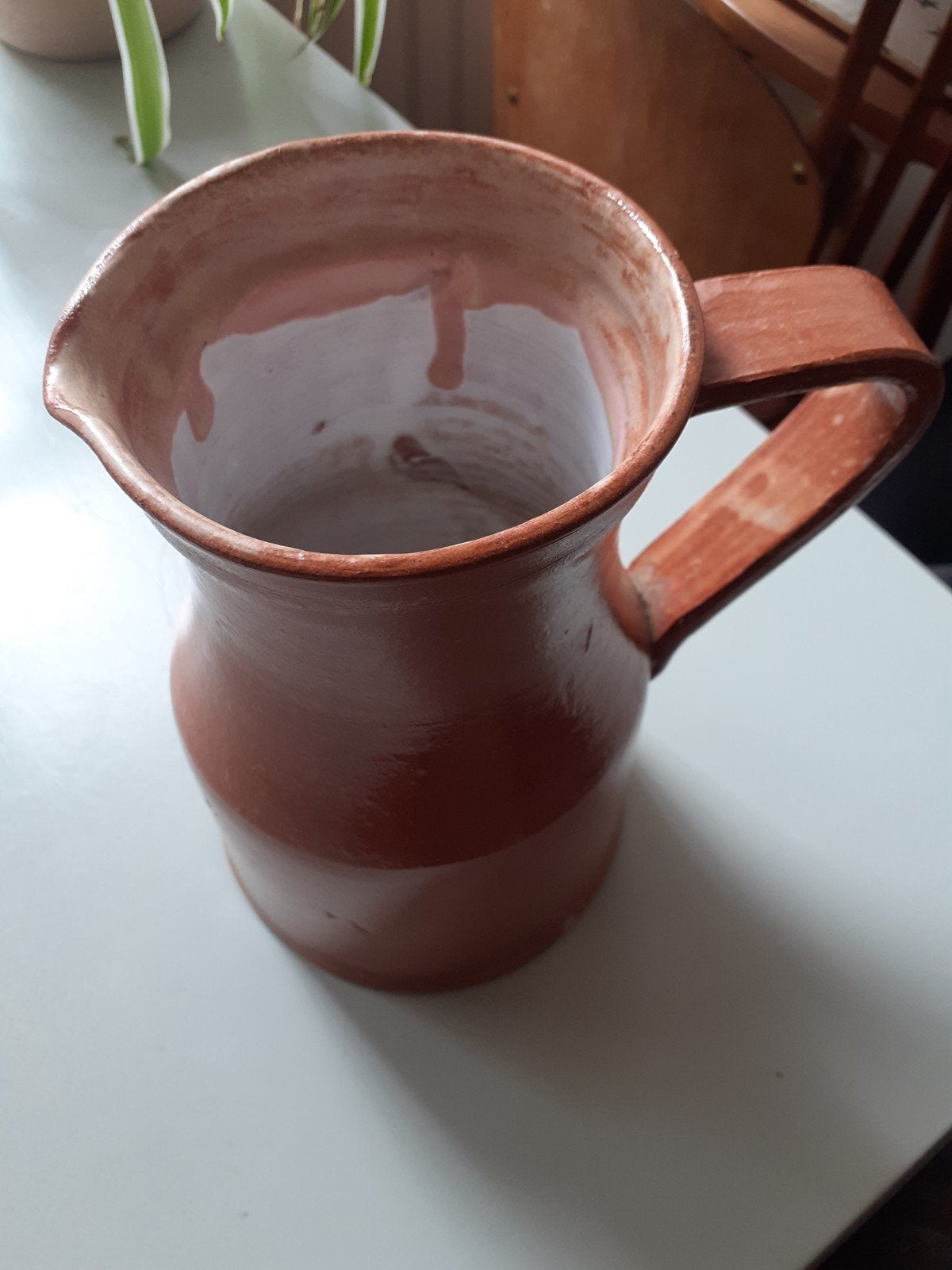 Vintage Franse Gres Kruik - Poterie de Bavent (Normandië), Ophalen of Verzenden