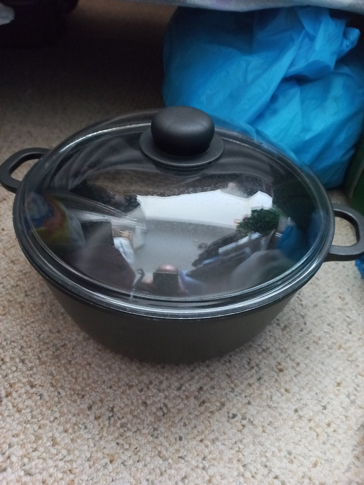 groe pan met deksel groot, Huis en Inrichting, Keuken | Potten en Pannen, Ophalen of Verzenden, Rvs