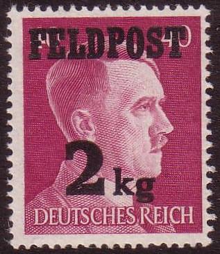 Duitse Feldpost Zegel uit 1944 (DR FP 3), Verzamelen, Verzenden, Landmacht, Duitsland, Embleem of Badge