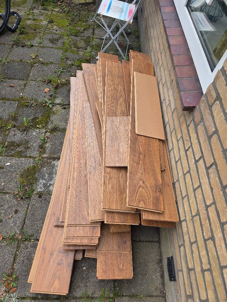 Laminaat gratis, Ophalen, Gebruikt, 50 tot 150 cm, 10 m² of meer