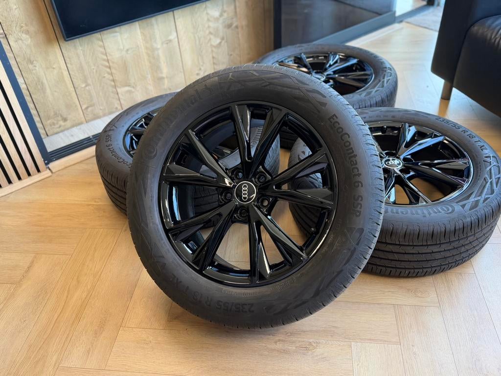 Orginele Audi Q3 F3 S line velgen 18” 5x112 a merk zgan, Ophalen, 18 inch, Banden en Velgen, 235 mm