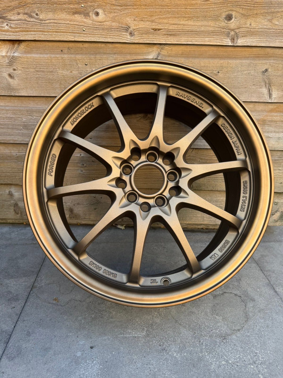 Volk Racing CE28N Matt Bronze 17” ET42 5x100/5x114,3 reps, Ophalen