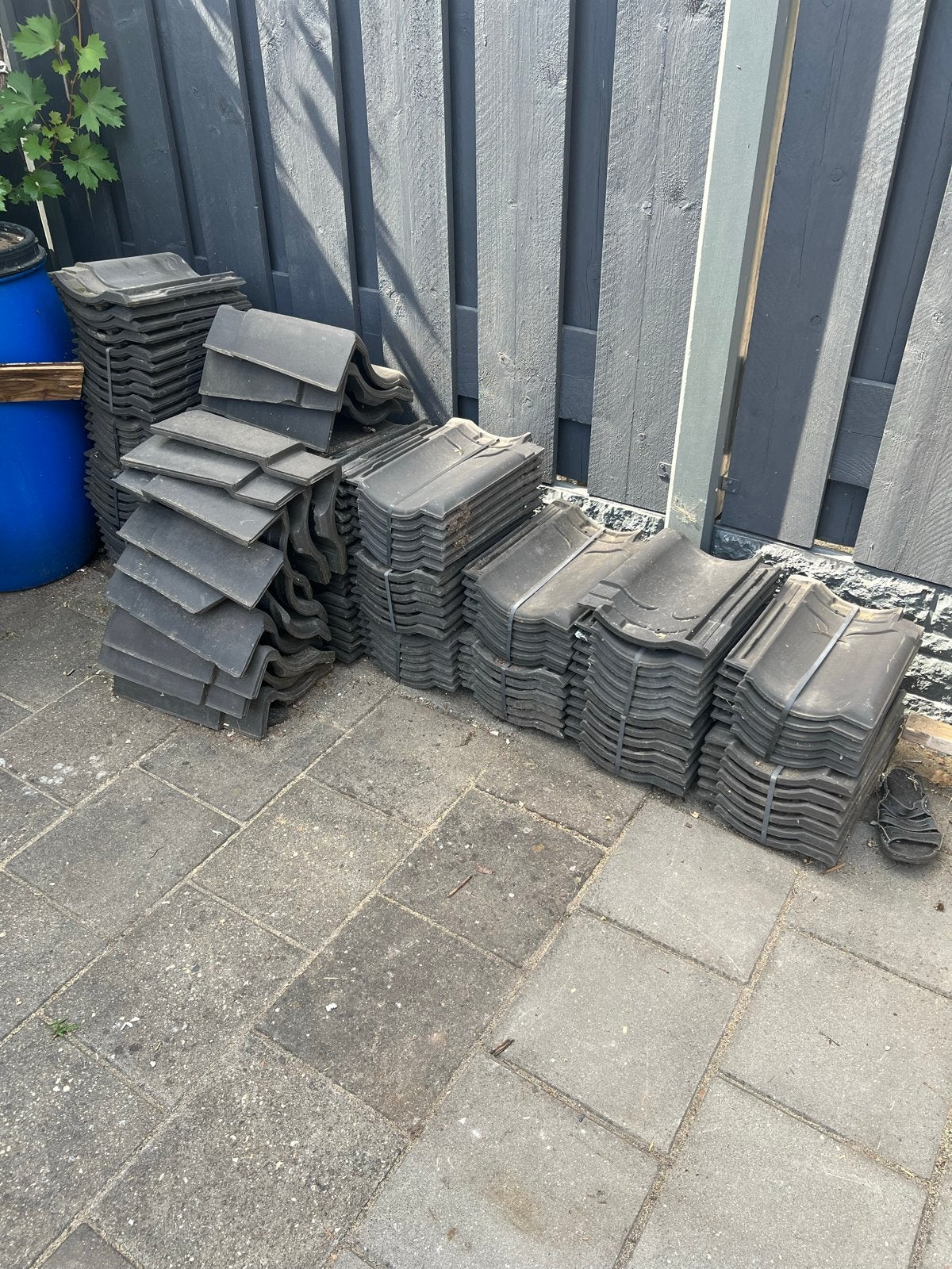 Zwarte Koramic dakpannen, nieuw, Ophalen, Steen of Klei, Zwart, Nieuw