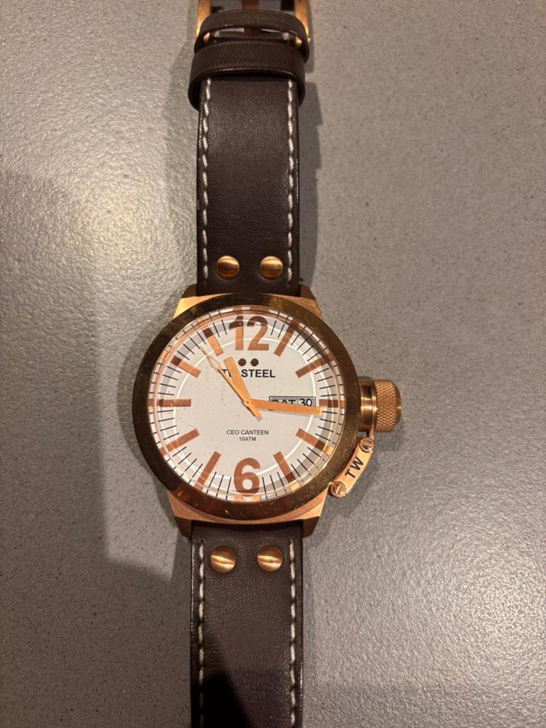TW steel dames horloge, Ophalen of Verzenden, Zo goed als nieuw, Leer, Overige merken