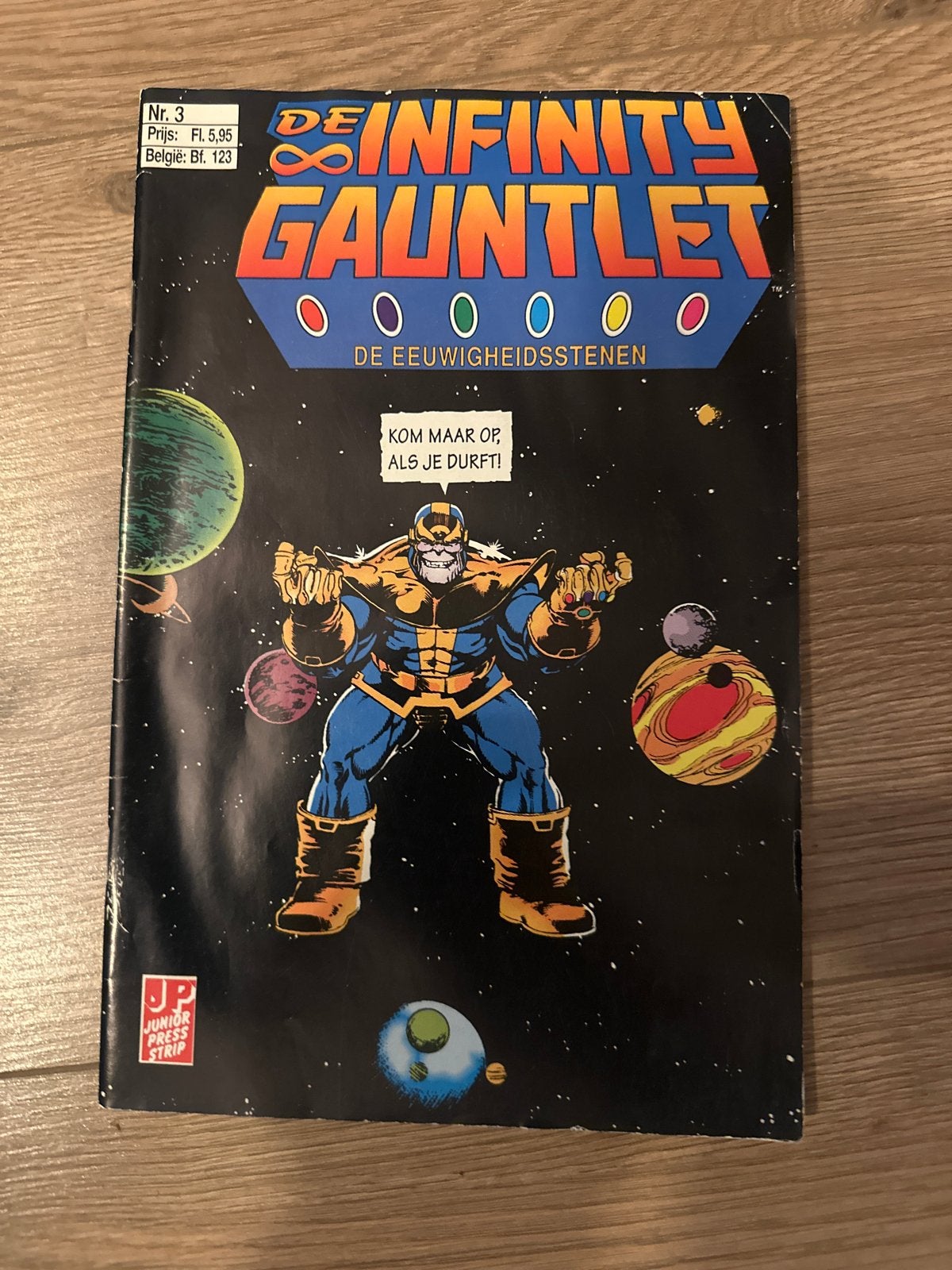 De Infinity Gauntlet - Junior Press Strip Nr. 3, Boeken, Eén comic, Ophalen of Verzenden, Gelezen, Amerika