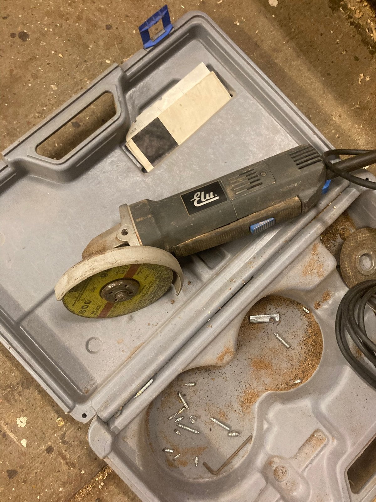 Elu slijpschijf machine, Ophalen, Gebruikt, Minder dan 700 watt, Rechte handslijpmachine
