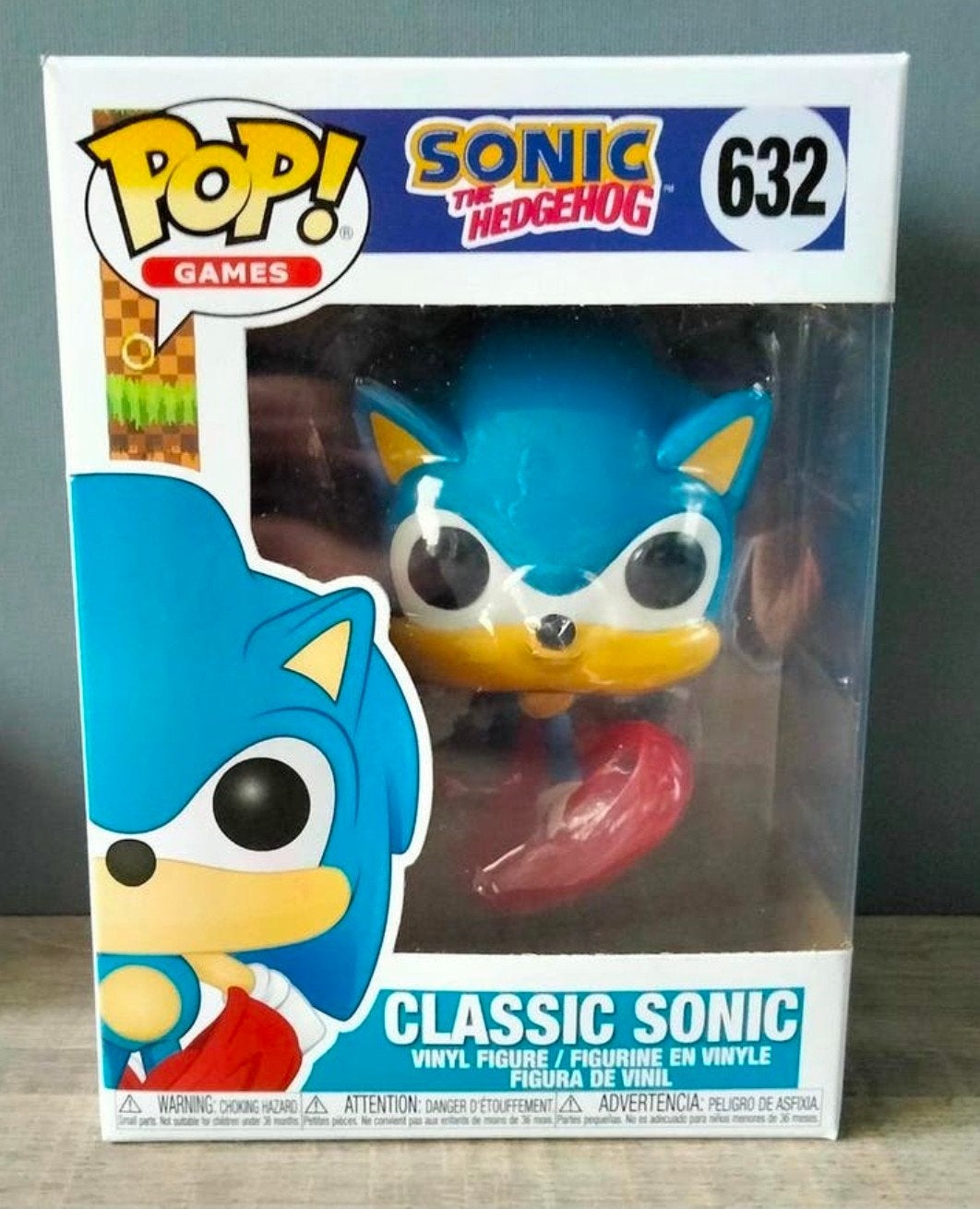 632 Classic Sonic Sonic The Hedgehog Funko Pop, Verzamelen, Poppetjes en Figuurtjes, Ophalen of Verzenden, Zo goed als nieuw