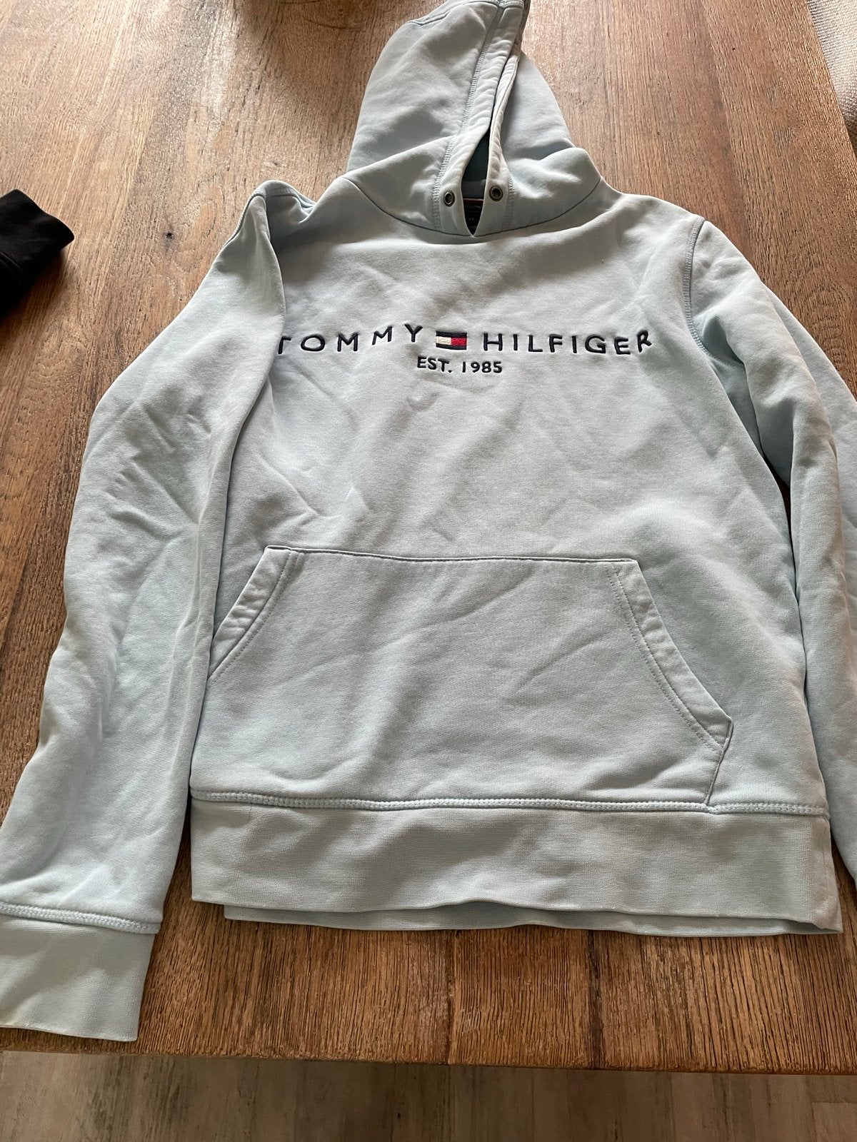Tommy Hilfiger hoodie lichtblauw maat M, Kleding | Dames, Ophalen of Verzenden, Zo goed als nieuw, Maat 38/40 (M), Blauw