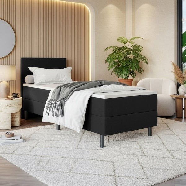 Boxspring bed 1 persoons 90x200 NU. €230,- NIEUW GELEVERD!, Ophalen, Nieuw, 180 cm of meer, 85 tot 100 cm