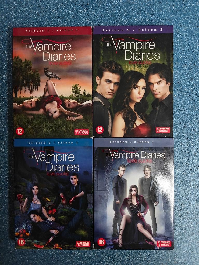 The Vampire Diaries Seizoen 1-4, Vanaf 16 jaar, Ophalen of Verzenden, Zo goed als nieuw, Drama