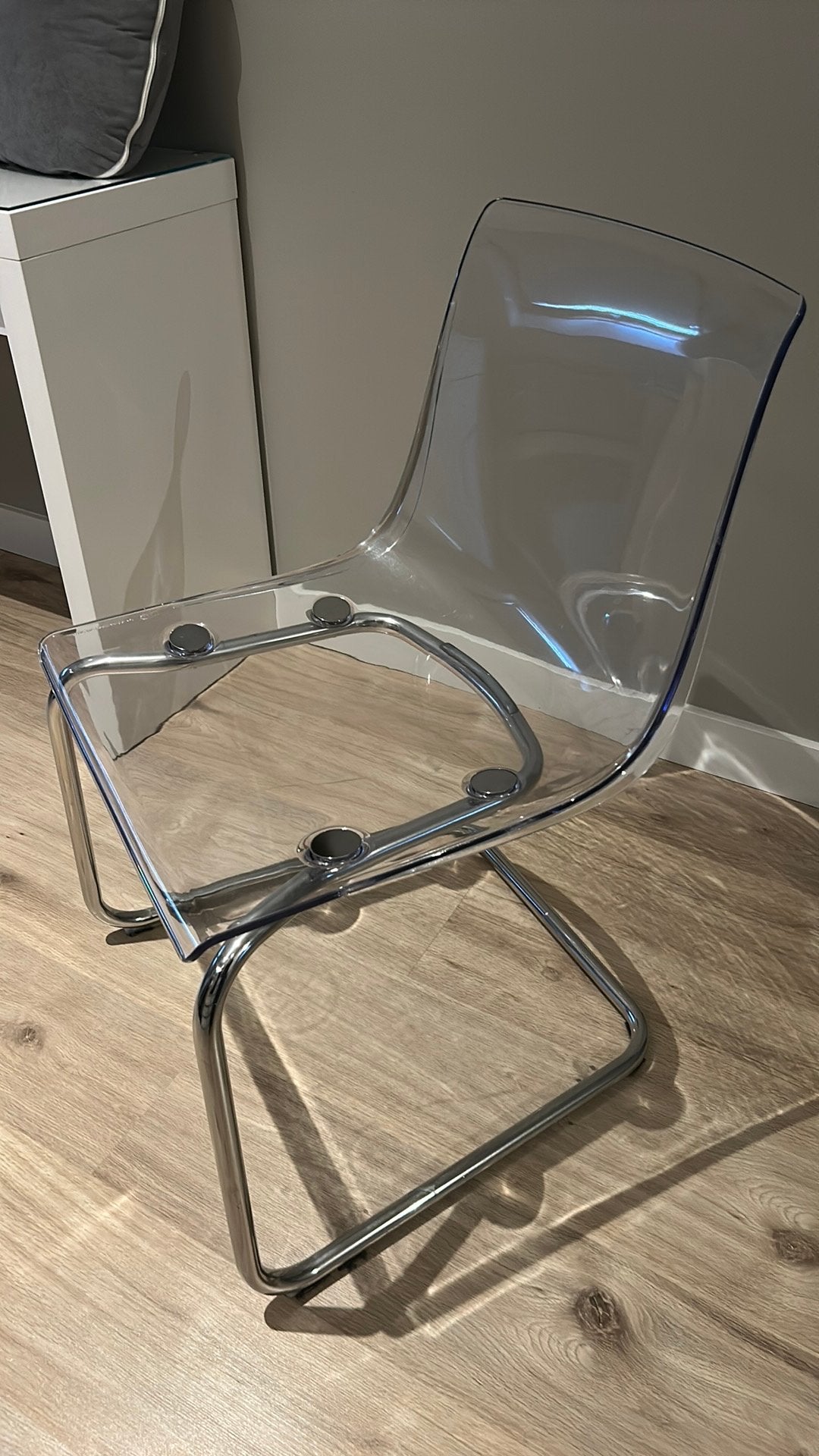 Doorzichte ikea stoel, Ophalen of Verzenden, Wit, Eén