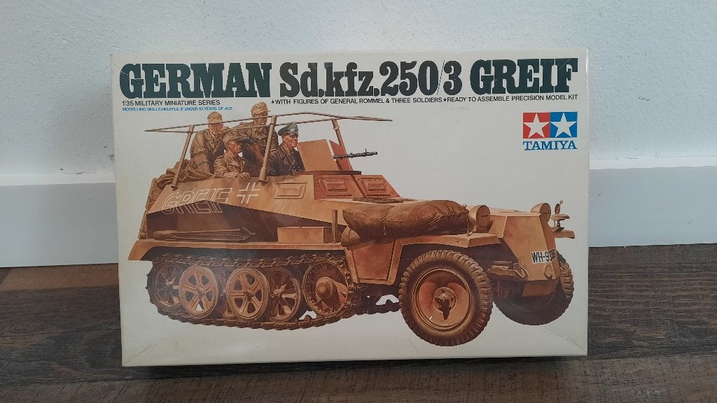 Tamiya MM-213A German Sd.Kfz. 250/3 Ausf. A "Greif" Auto, Auto, 1:32 tot 1:50, Nieuw, Ophalen of Verzenden