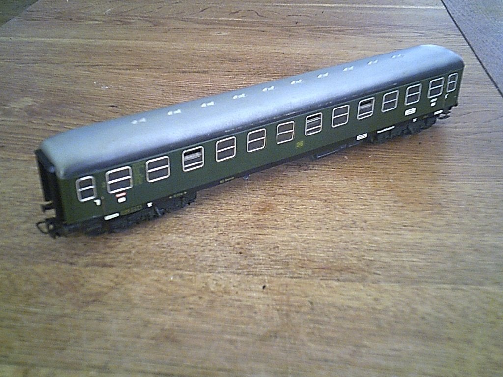 Marklin HO groen Personenrijtuig 2e klasse nr. 4022, Wisselstroom, Gebruikt, Wagon, Ophalen of Verzenden